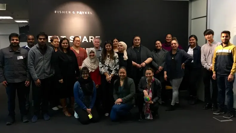 Fisher and Paykel contact centre team at their onboarding programme